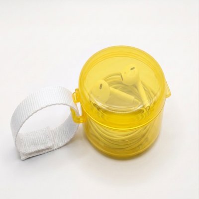 Portable Round Storage Case with Webbing Strap